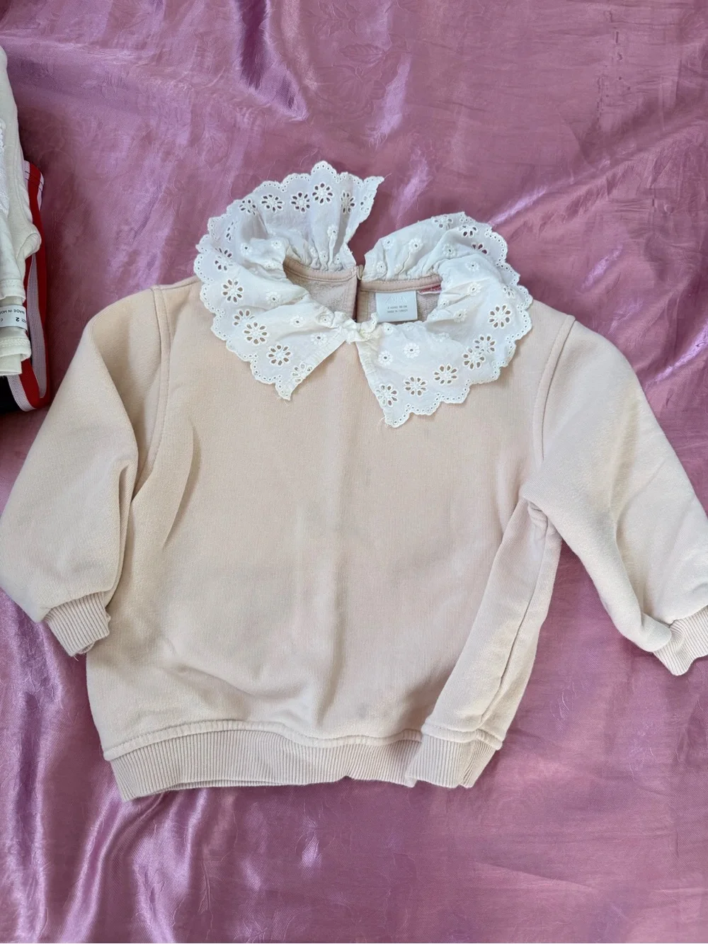 Zara Rose Crochet Skater Mini Skirt